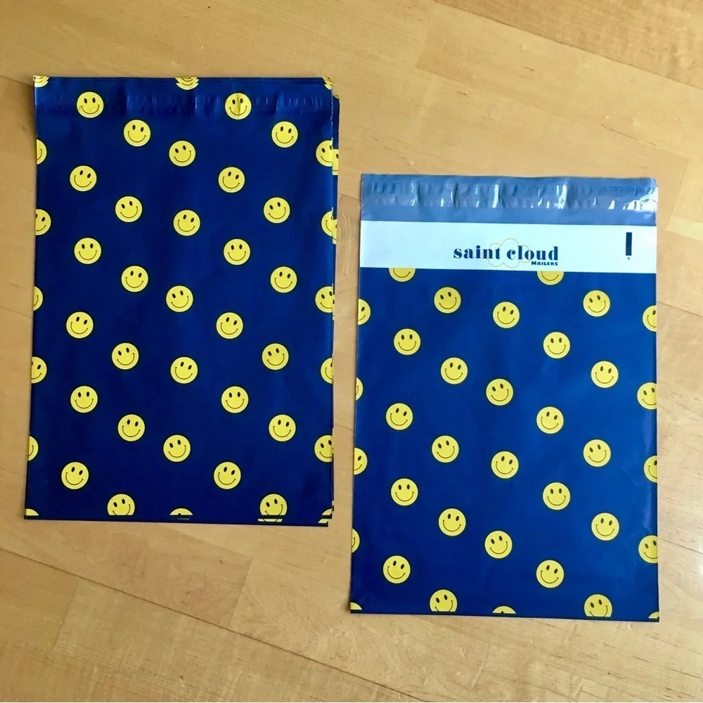 10 Count - Variety Bundle of 10 x 13 Polymailers (SMILEYS + CACTUS)